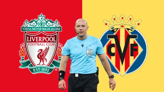Szymon Marciniak will take charge of Liverpool's match against Villarreal on Tuesday