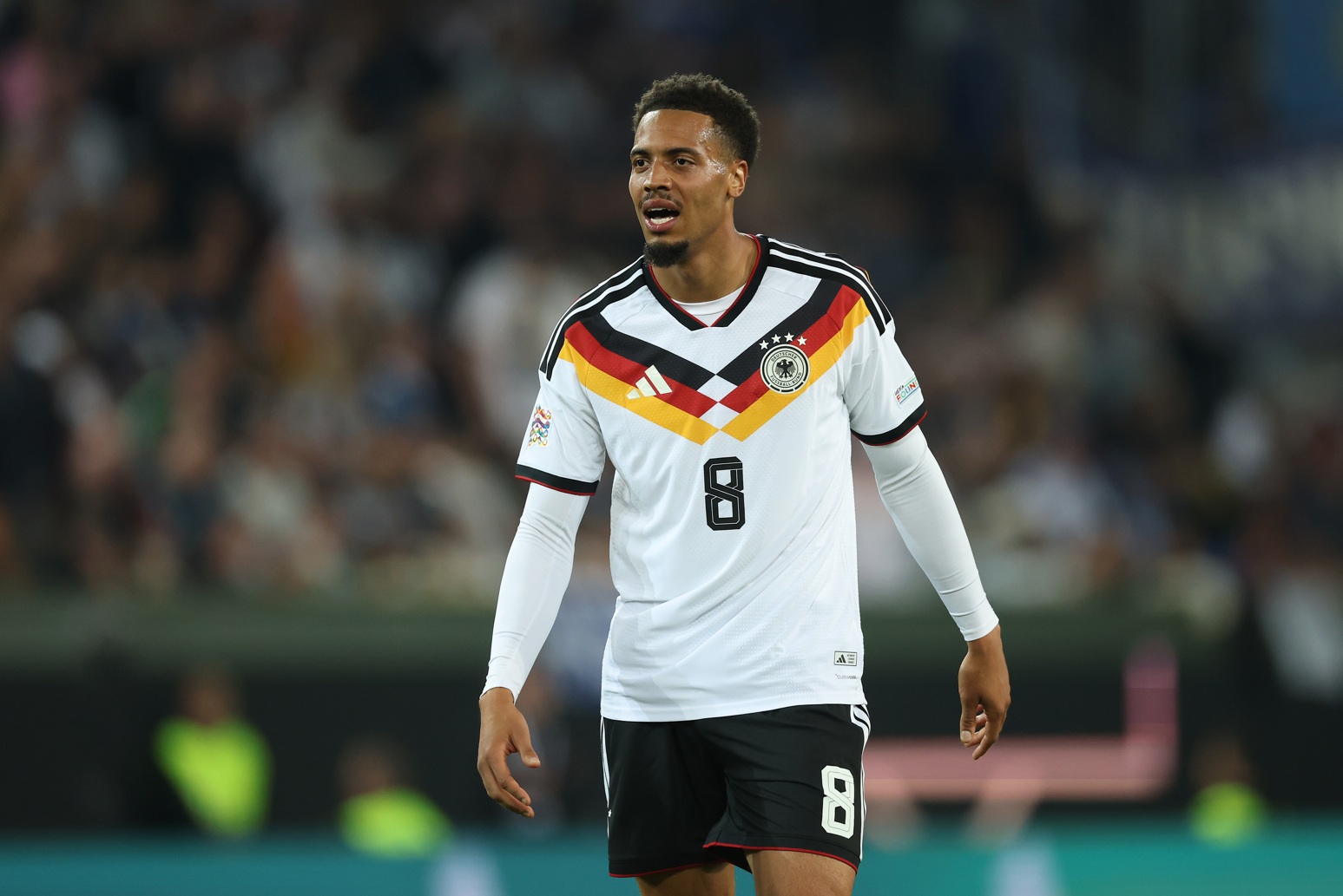 Felix Nmecha in action for Germany
